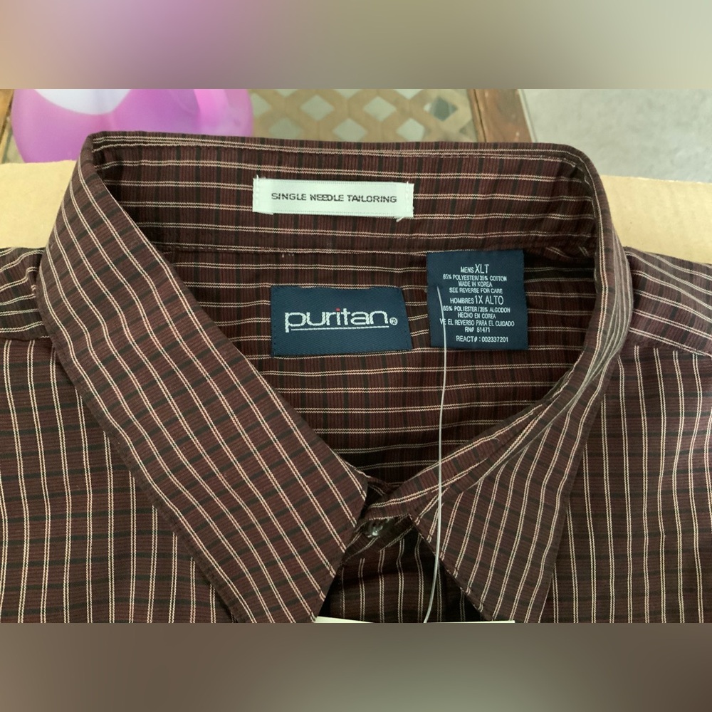 VINTAGE MENS DRESS SHIRT. NOS. - Picture 6 of 9